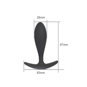 Plug Anal silicone ancre noir wireless