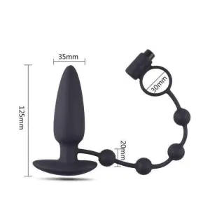 Plug Anal Silicone le plug avec ancre et chapelet