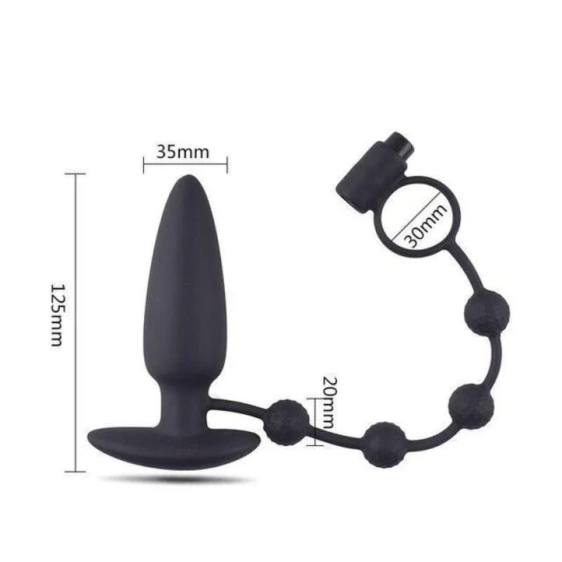 Plug Anal Silicone le plug avec ancre et chapelet