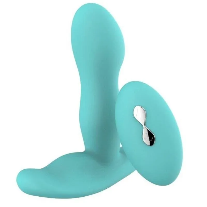 Plug Anal Silicone Olive gland bleu