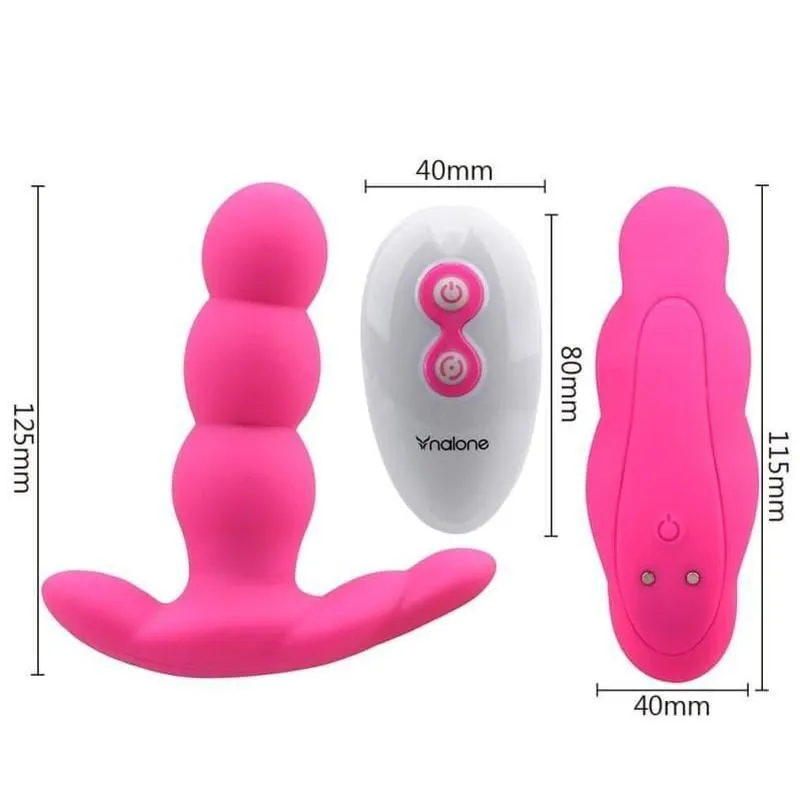 Plug Anal Vibrant 3 perles rose pale