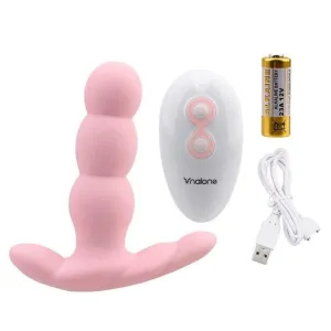 Plug Anal Vibrant 3 perles rose pale