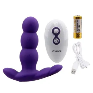 Plug Anal Vibrant 3 perles violet