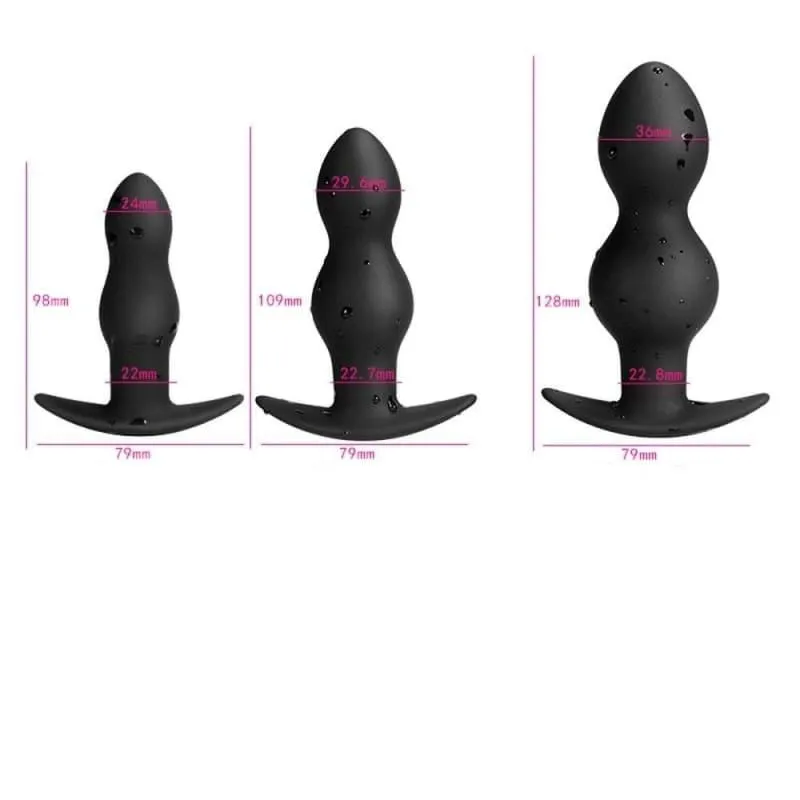 Plug Anal Vibrant Anche perles taille S M