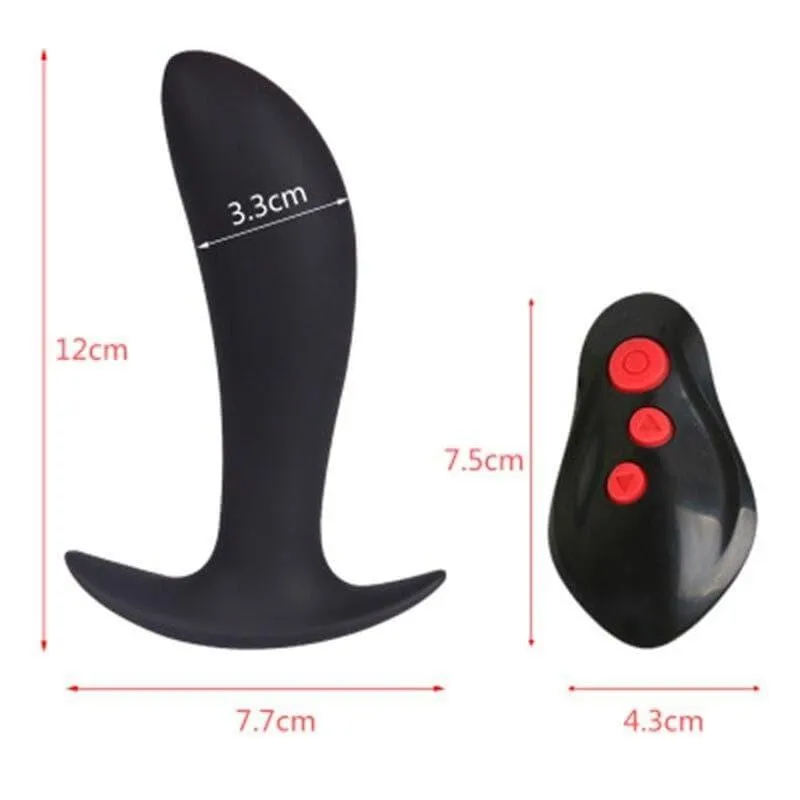 Plug Anal Vibrant ancre courber noir