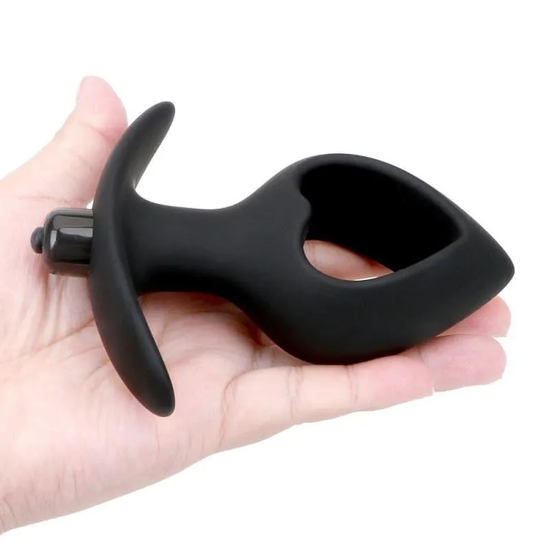 Plug Anal Vibrant ancre cœur 5.7cm