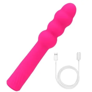 Plug Anal Vibrant beads thread Rose foncé