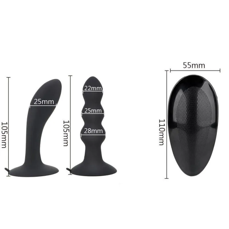 Plug Anal Vibrant courbe 2.5cm