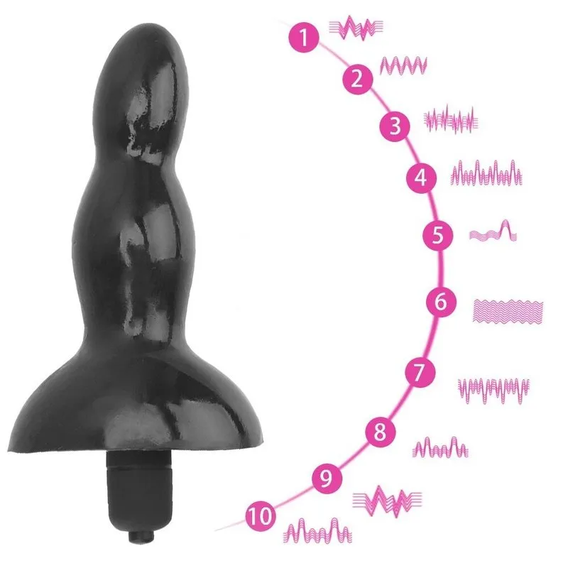 Plug anal vibrant en silicone