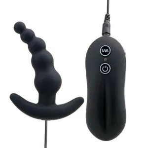 Plug Anal Vibrant l'ancre en courbe noir
