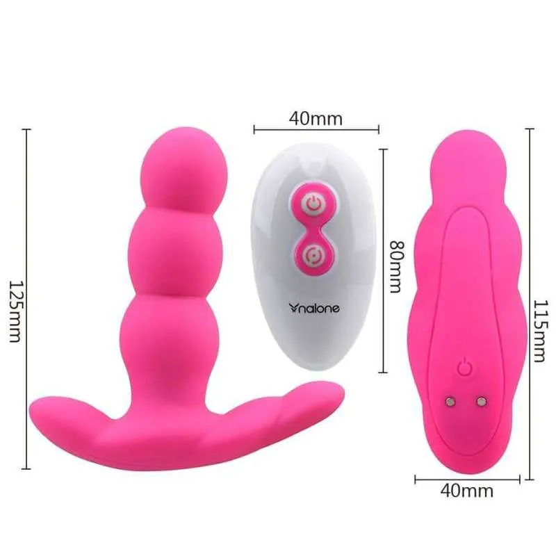 Plug Anal Vibrant les 3 perles vibrante rose