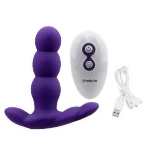 Plug Anal Vibrant les 3 perles vibrante violet