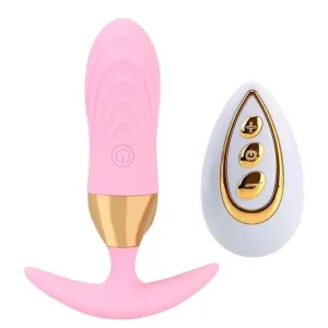 Plug Anal Vibrant l'ovale ancre rose pale