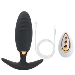 Plug Anal Vibrant l'œuf vibro noir