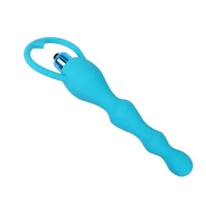 Plug Anal Vibrant mini chapelet bleu