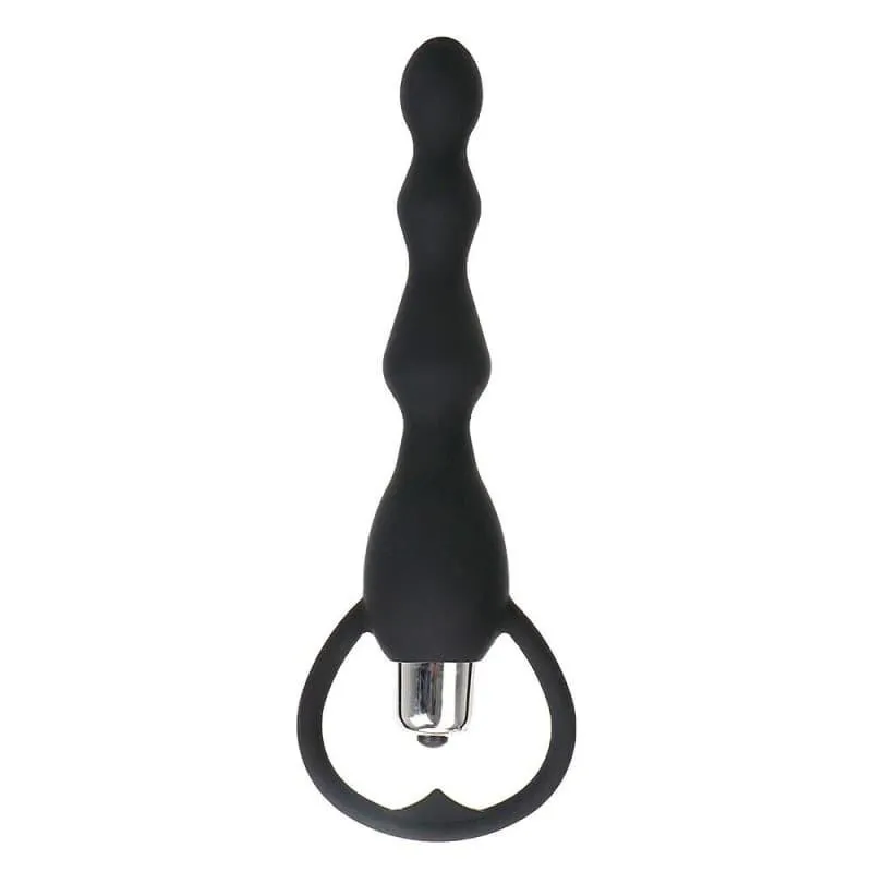 Plug Anal Vibrant noir chapelet petite