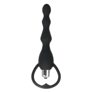 Plug Anal Vibrant noir chapelet petite