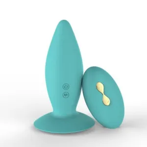 Plug Anal Vibrant olive allonger bleu