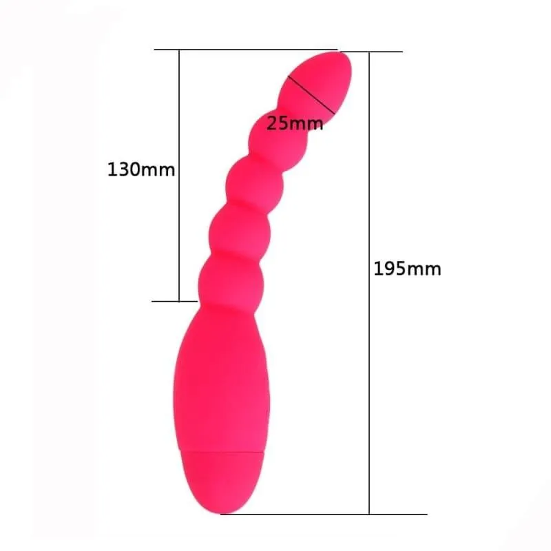 Plug Anal Vibrant perle courber rose