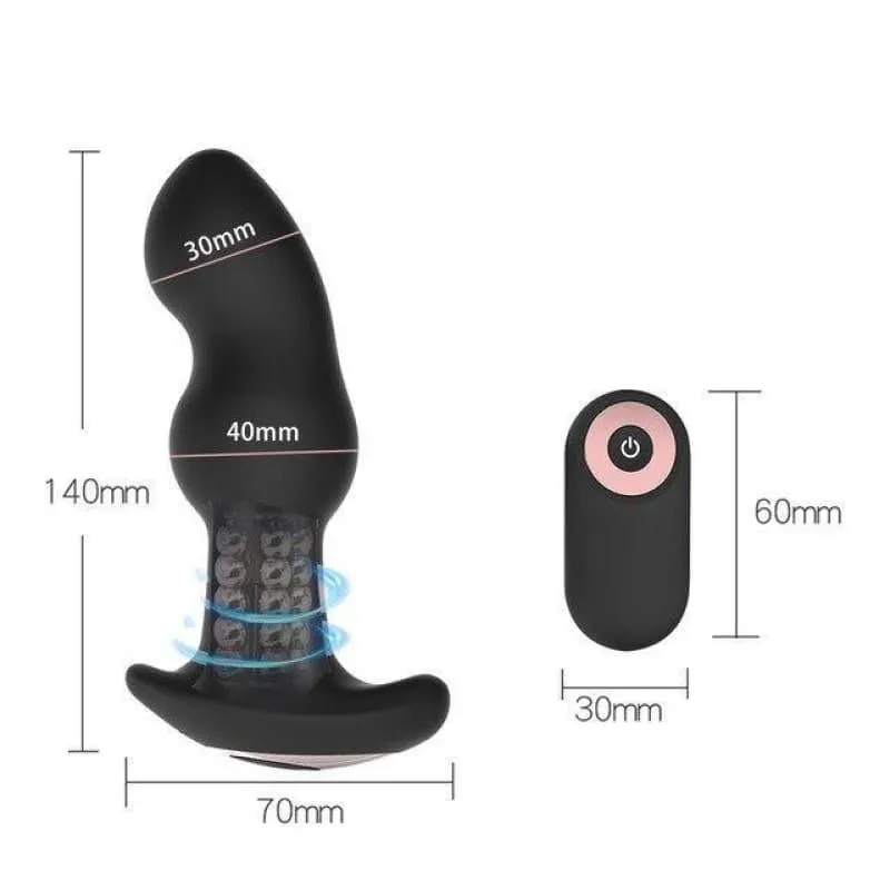 Plug Anal Vibrant perle rotation
