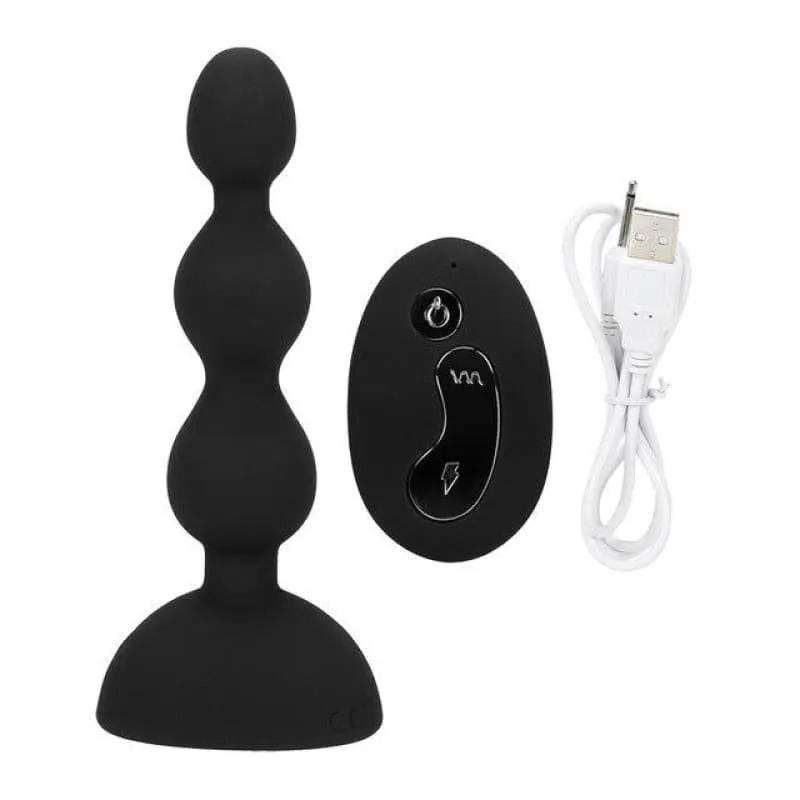 Plug Anal Vibrant Perles Noir