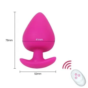 Plug Anal Vibrant silicone Plug Rose 4.1cm
