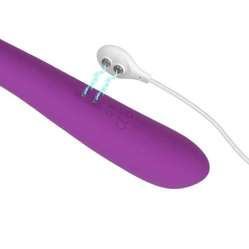 Plug anal vibrant silicone souple violet
