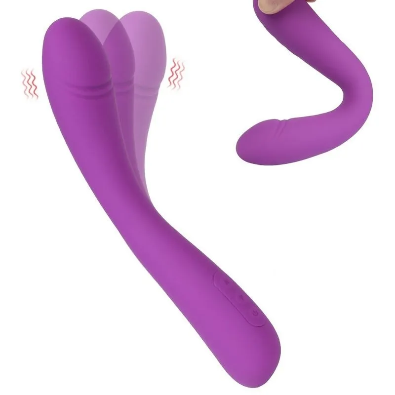Plug anal vibrant silicone souple violet