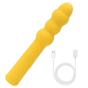 Plug Anal Vibrant thread Chapelet Jaune