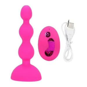 Plug Anal Vibrant Trois perles rose