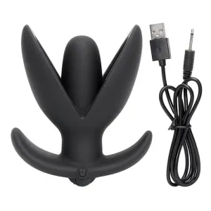 Plug Dilatation silicone ancre vibrant noir
