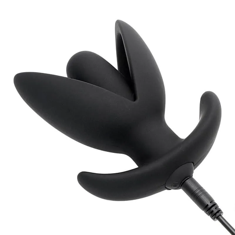 Plug Dilatation silicone ancre vibrant noir