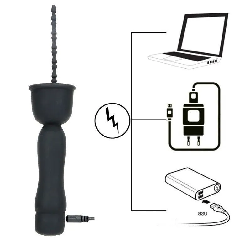 Plug Urètre Vibrant capuchon perle