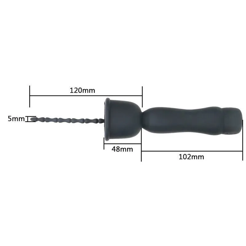 Plug Urètre Vibrant la capuche en silicone