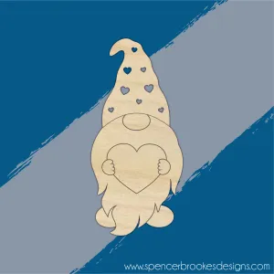 Plywood Detailed Heart Gnome 4
