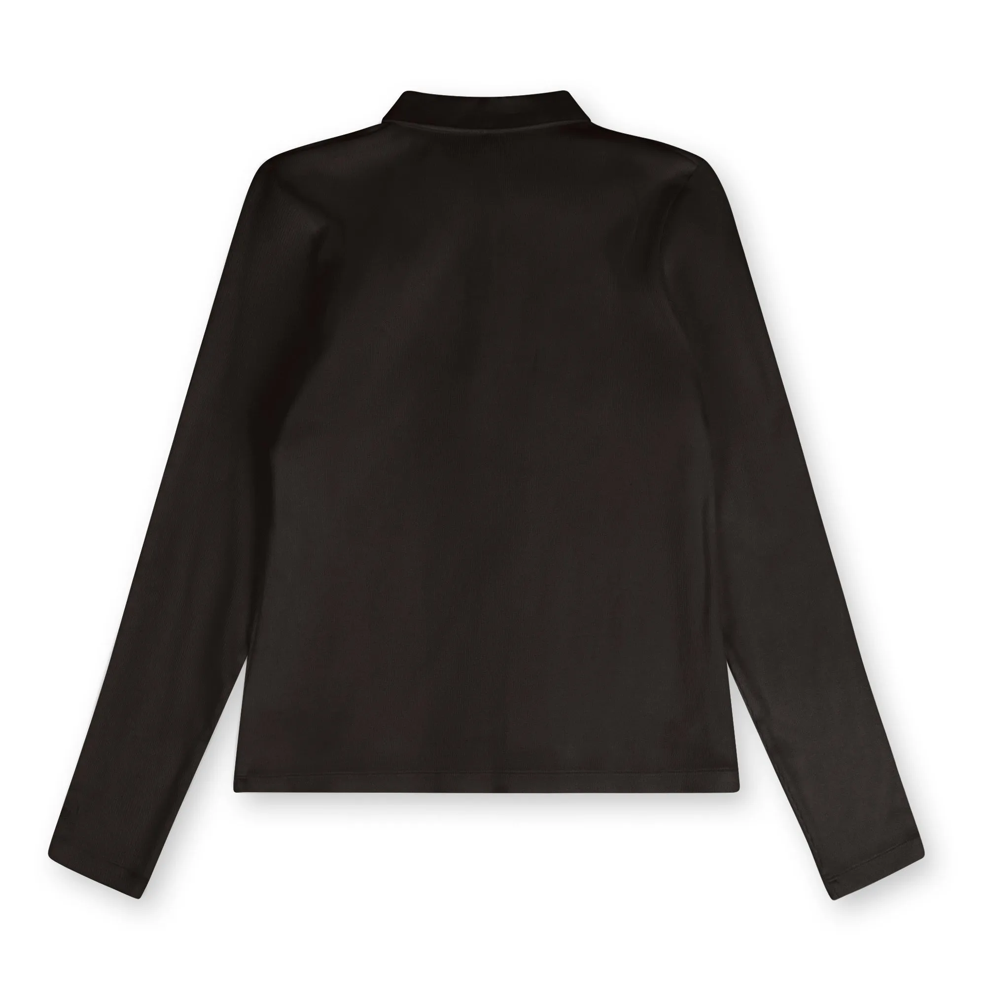 Point Detailed Polo Tee in Black