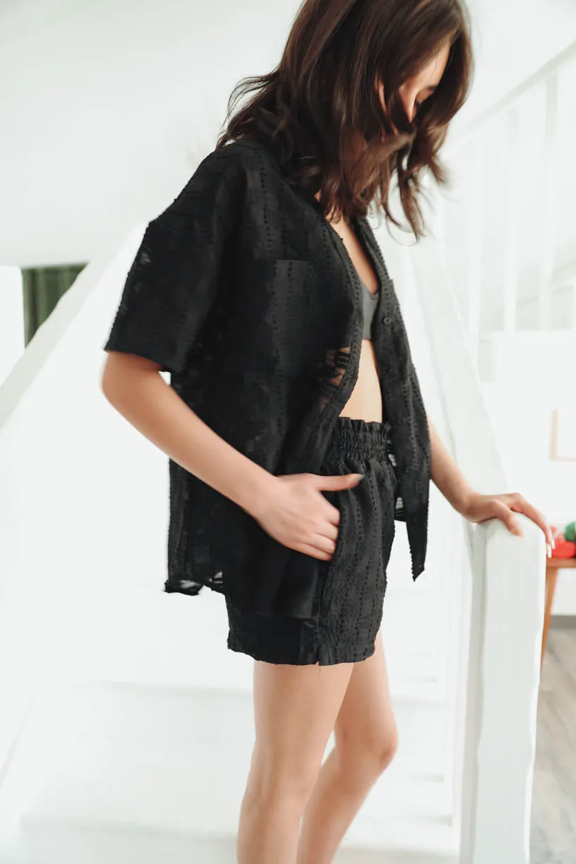 Poolside Set in Black Checkered