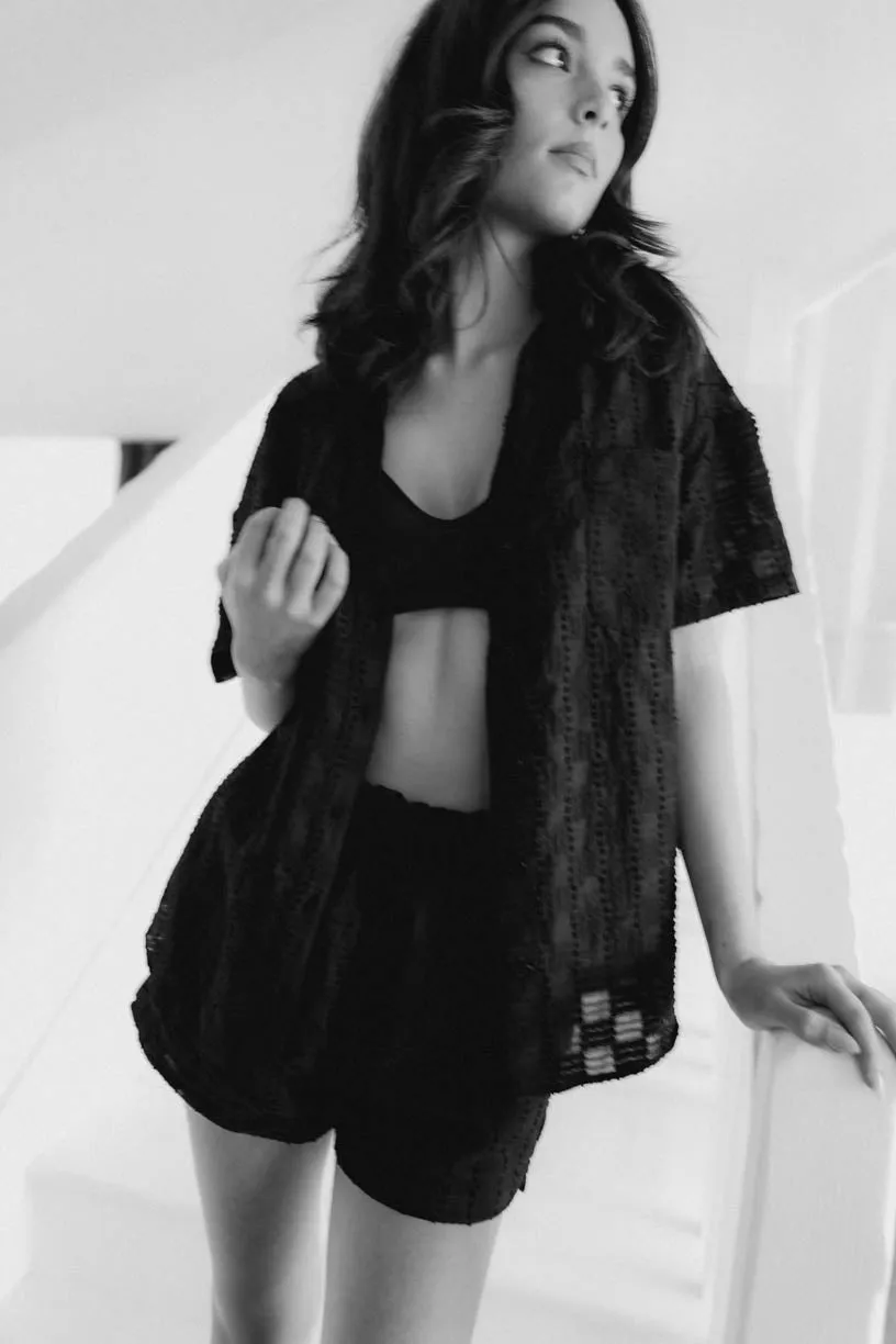 Poolside Set in Black Checkered