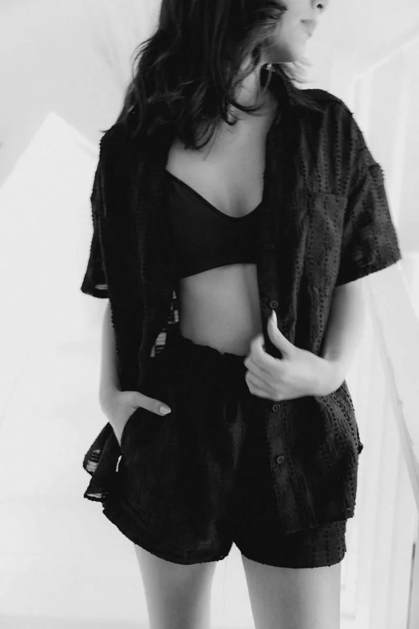 Poolside Set in Black Checkered