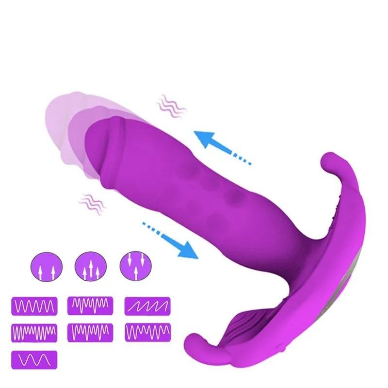 Puissant plug anal vibrant avec télécommande