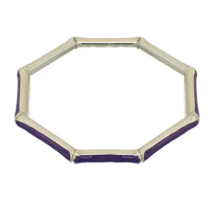Purple Lightweight Hexagon Bamboo Bracelet