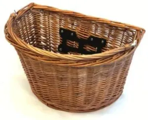 Quick Release Front Wicker Basket With Handle