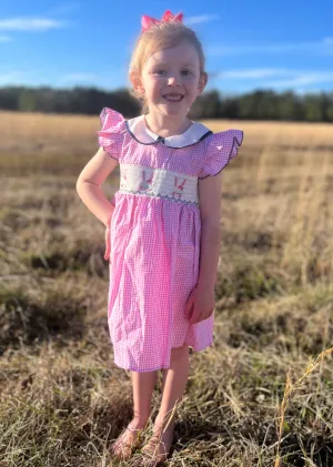 RABBIT EMBROIDERY DRESS