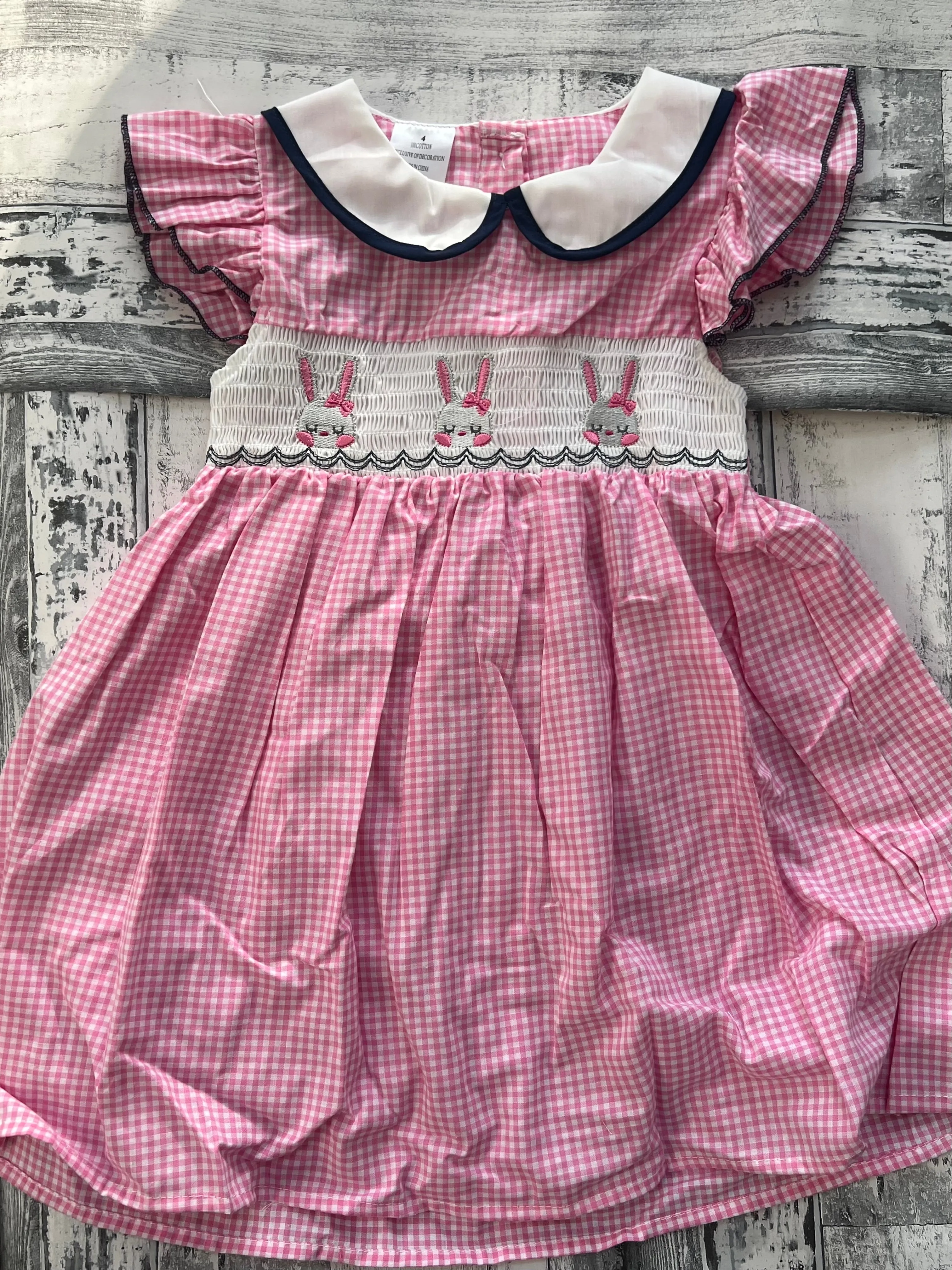 RABBIT EMBROIDERY DRESS