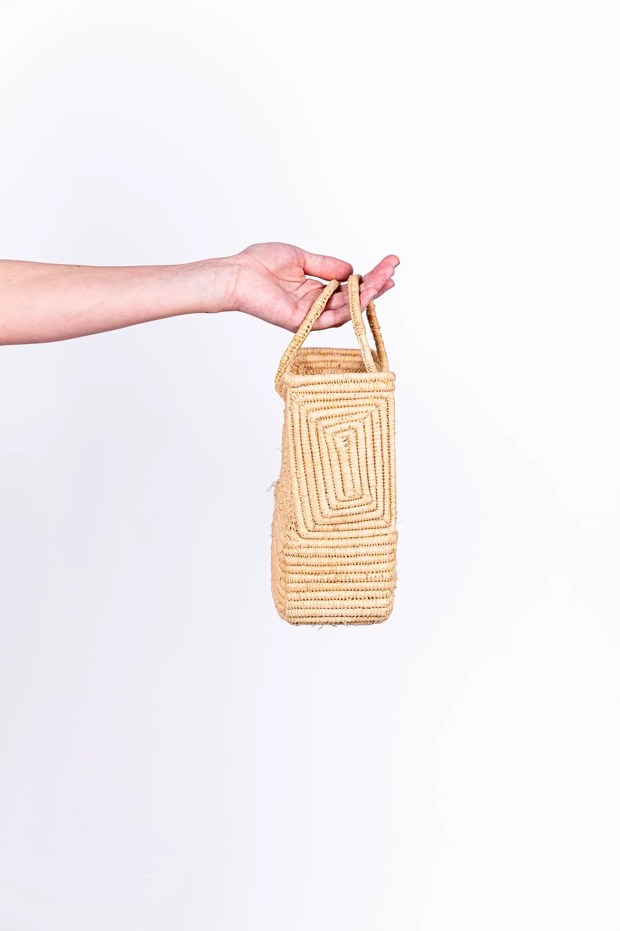 Rectangular box wicker bag