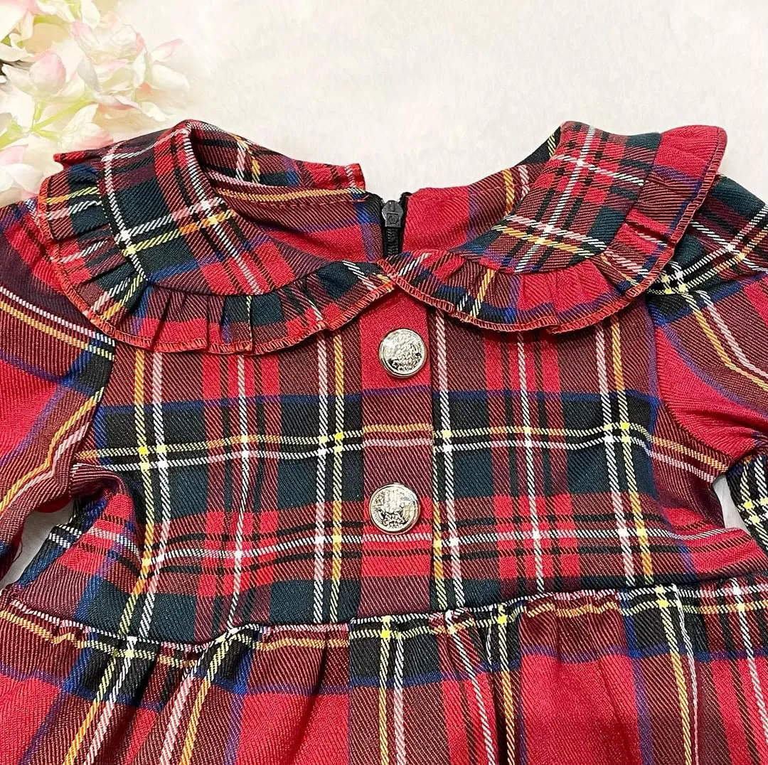 Red checkered dress