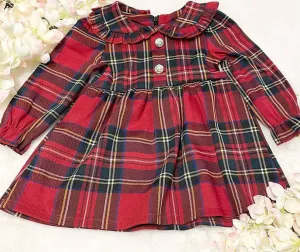 Red checkered dress