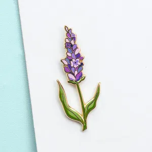 RETIRING Lavender v1 Floral Enamel Pin
