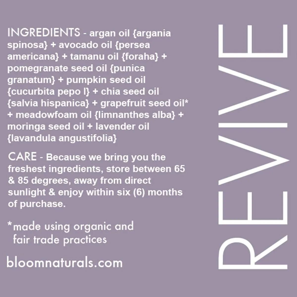 revive | nutrient dense hydration for face