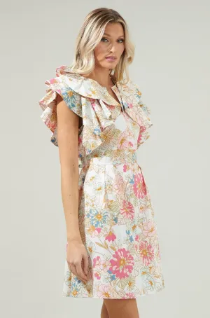 Riley Floral Ruffle Dress